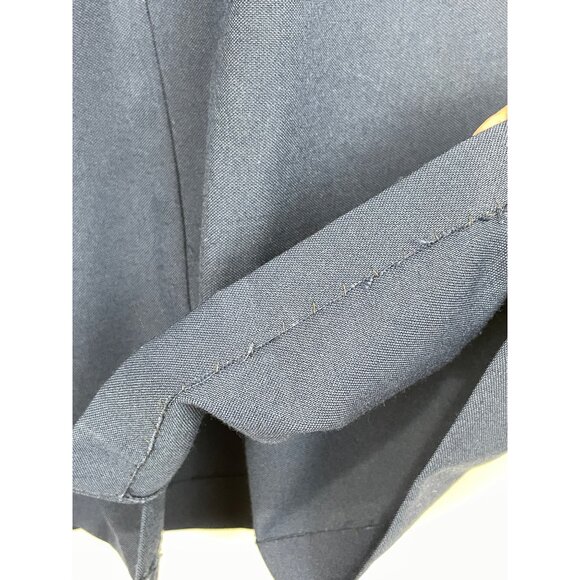 VTG Counterparts Pencil Skirt Womens 6 Navy Made in USA  Pleated Pockets Career - Picture 3 of 4